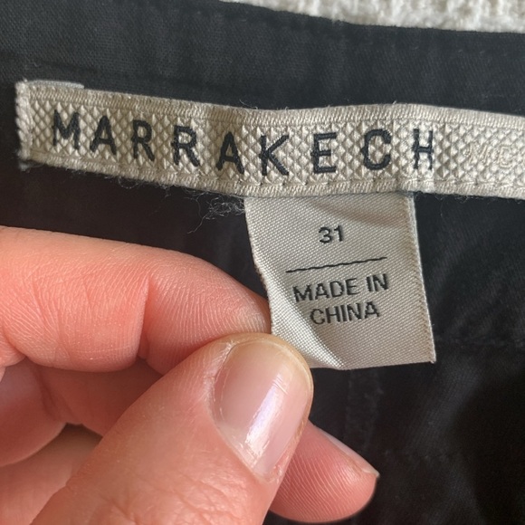 Marrakech black drawstring cargo pants 100% lyocell size 31 - Picture 7 of 12